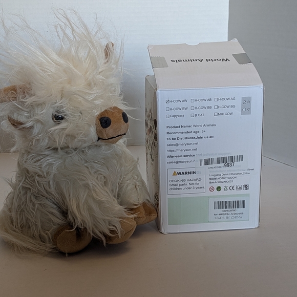 Highland Cow Microwavable Stuffed Animal - Weighted Stuffed Plush - Picture 10 of 13